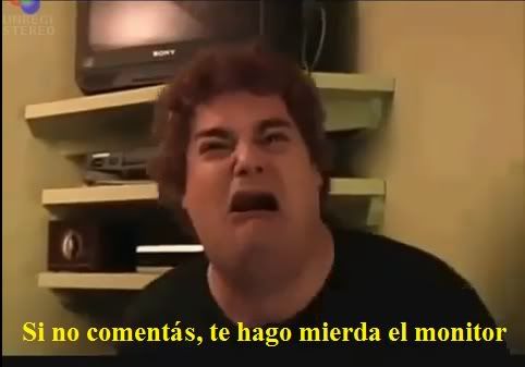 Gordito rompe el monitor por una joda xD Gordito rompe el monitor por una joda xD