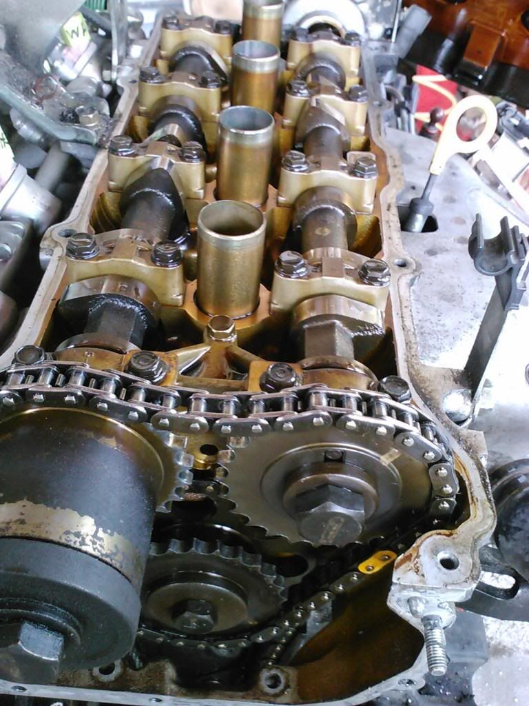 nissan almera timing chain marks