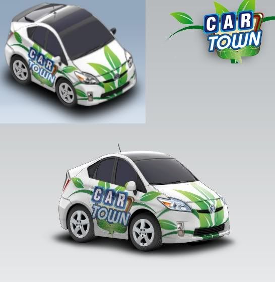 toyota prius 3rd generation car town. MY Prius Green Car Town Logo
