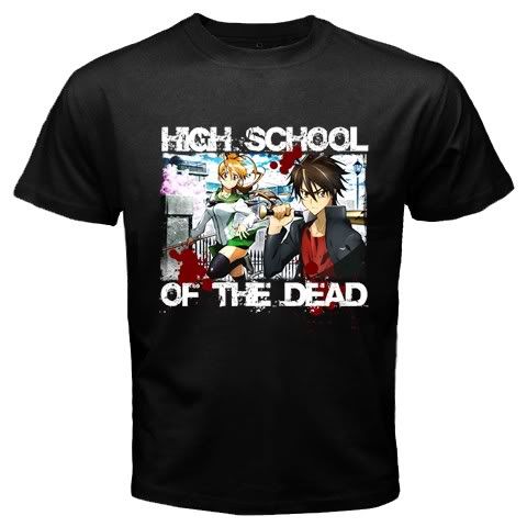 Details about High School Of the Dead anime New T-Shirt S to 2XL rare