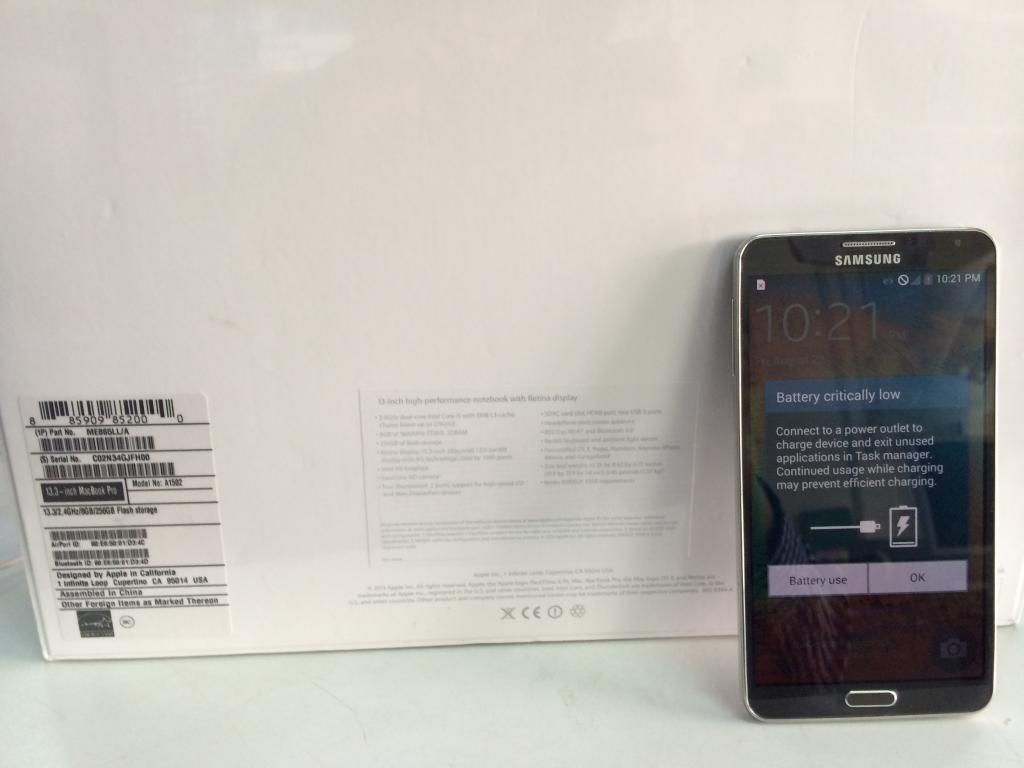 Bán macbook pro retina ssd 256g new , lenovo y50 , note 3 giá tốt