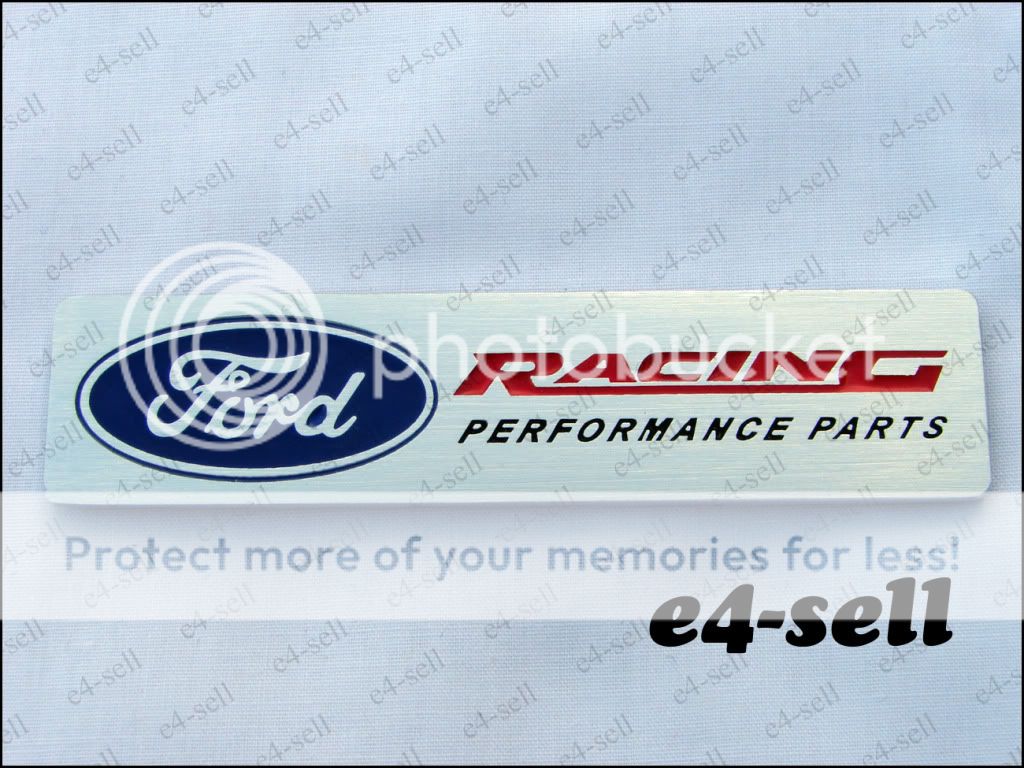 Ford Racing Metal Emblem Badge Sticker Mustang E 350 F 450 Lip Trunk