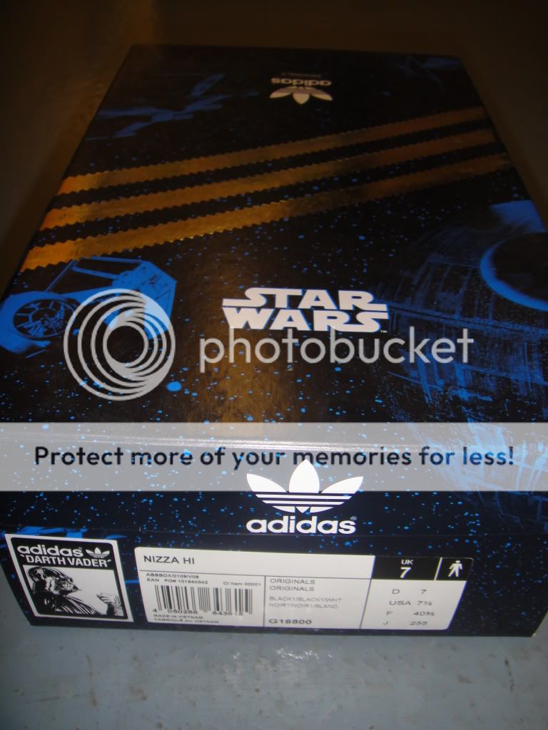 Adidas Star Wars Originals   Darth Vader Nizza Hi S.W. Trainers UK 7 