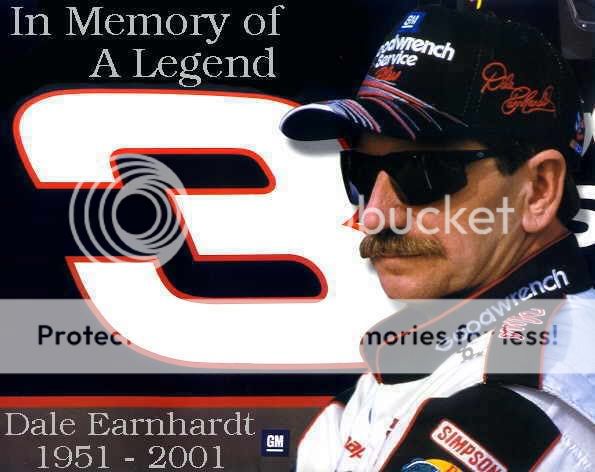 DALE EARNHARDT SR IN MEMORY OF A LEGEND TRIBUTE  