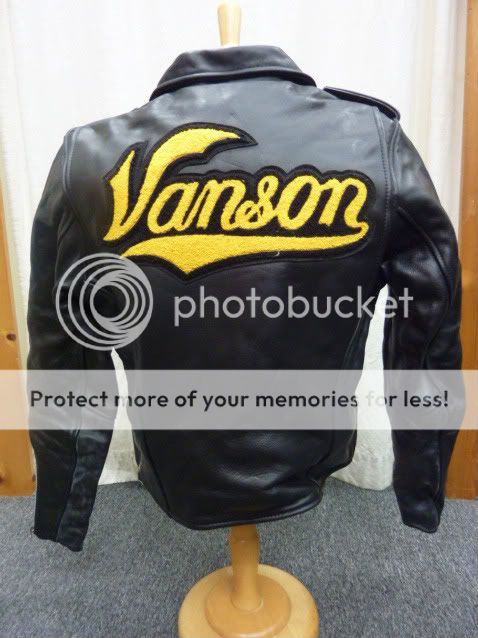 VANSON Leather Motorcycle Jacket SIZE42  