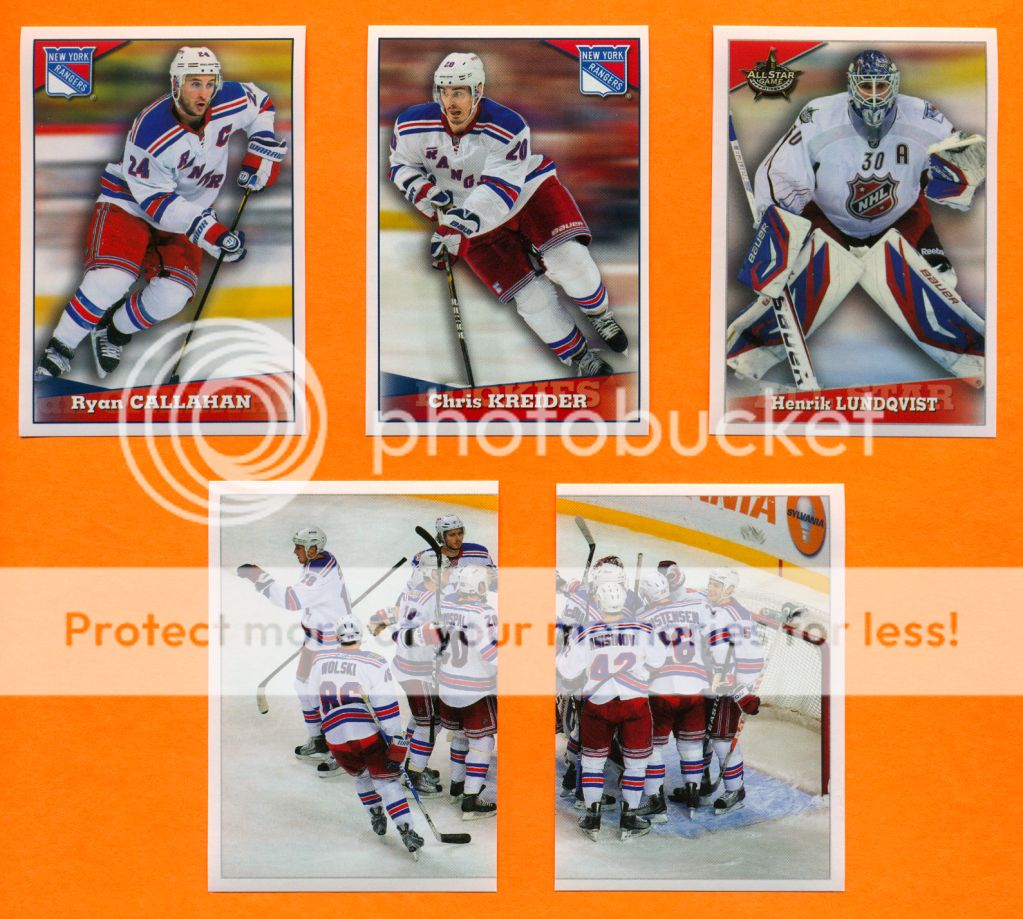  York Rangers Team Set of 14 Panini 2012 13 NHL Hockey Stickers