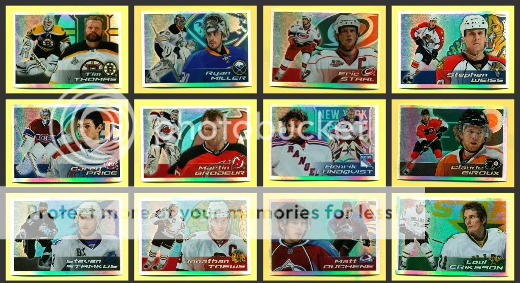 2011 12 Panini NHL Hockey Stickers Easy Foil Singles All Stars Rookies 