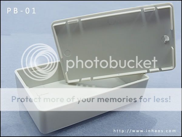 PB 01：Plastic Electronics Enclosure or Plastic Box 85x50x21mm  