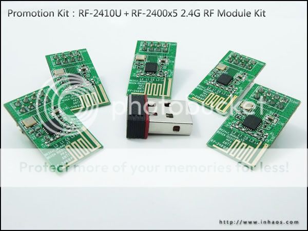 PK1 ：RF 2410U＋RF 2400x5 2.4G RF Module Kit  