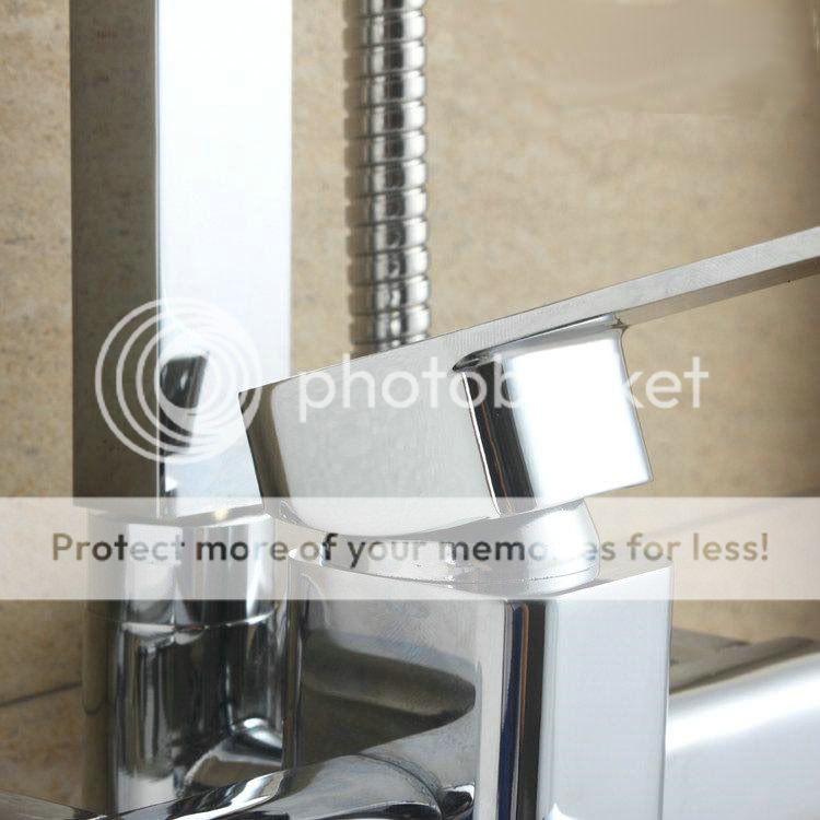 Newly Chrome Bathroom Rain Shower Faucet 8 Shower Head Faucet Set YS 