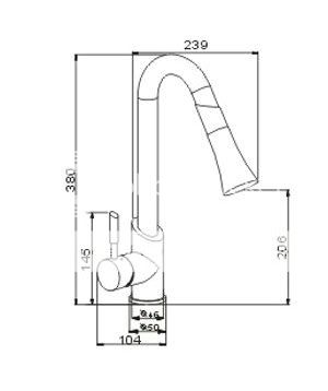 Faucet Kitchen Sink Pull Out Spray Mixer Tap YS 8915  