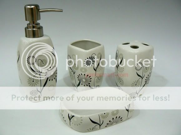 High End Bathroom 4pcs Ceramic Accessories set MS999  