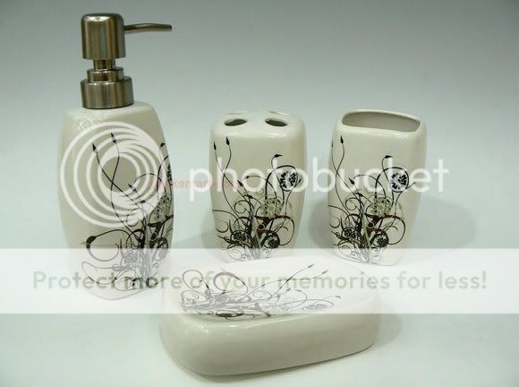 High End Bathroom 4pcs Ceramic Accessories set MS999  