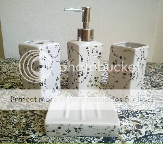 High End Bathroom 4pcs Ceramic Accessories set MS999  