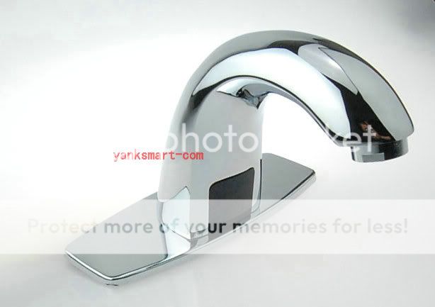 Single Cold Automatic Hands Touch Free Sensor Faucet Bathroom Sink Tap 