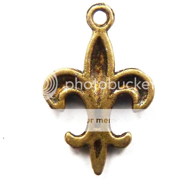  42pcs bronze plated cute charms 19x12mm  