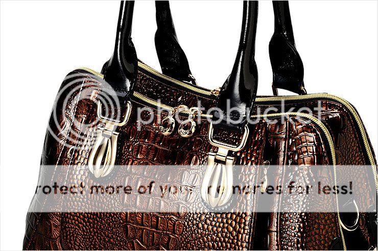 Leather NWT Womens Vintage Large Handbag Purse Shoulder Hobo Bag Brown